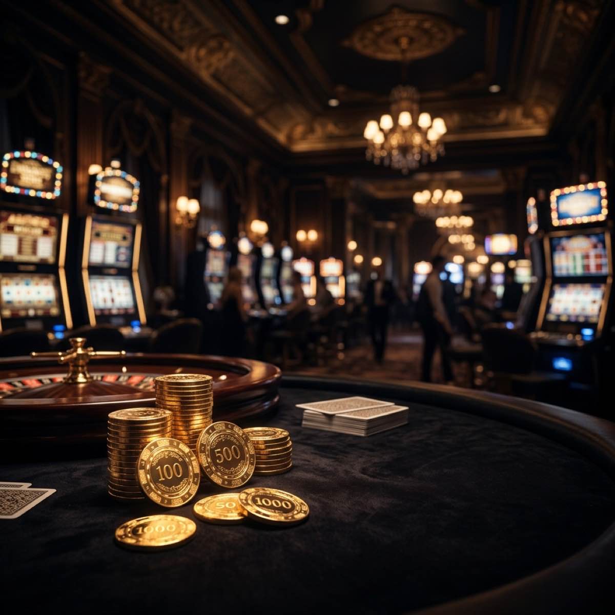 Beautiful dark social casino background